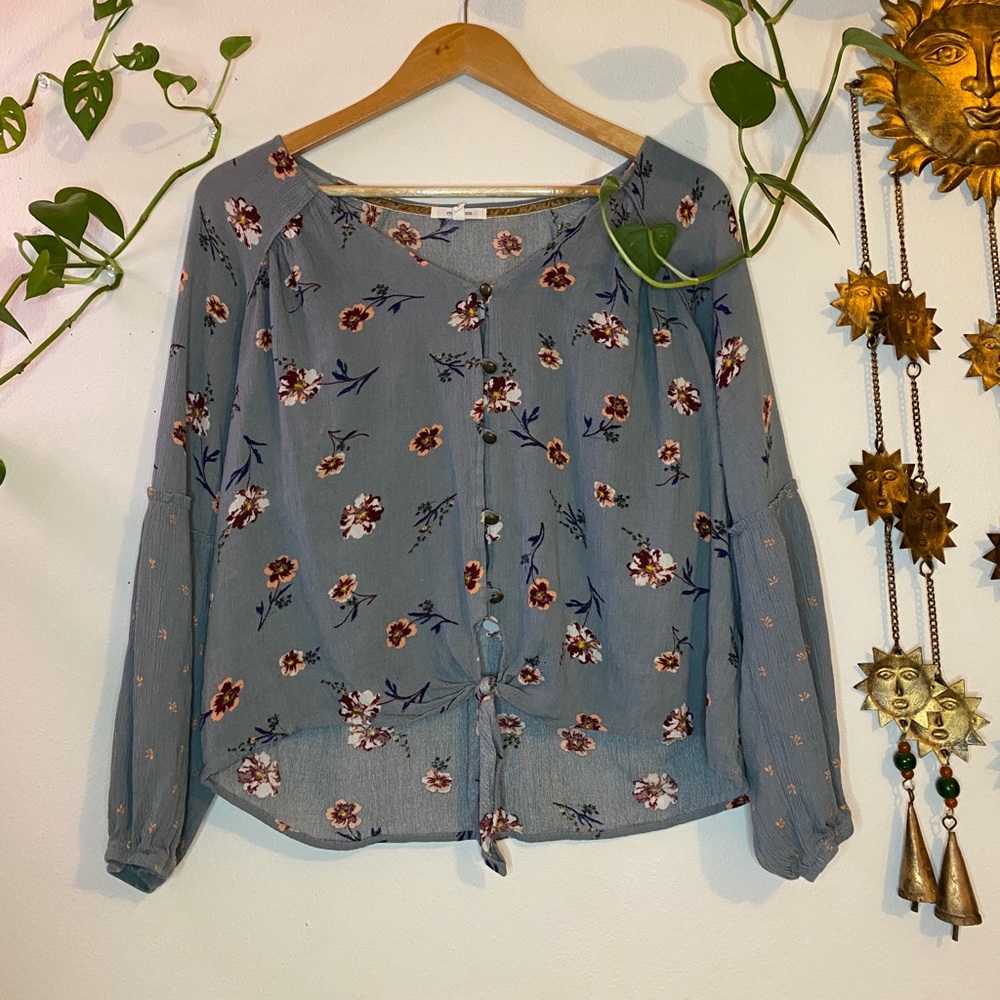 Dainty Floral Maurices Blouse - Large